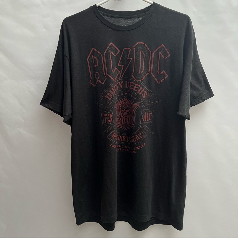 Liquid Blue AC/DC Dirty Deeds Black T-shirt - size XL - 2015 tour merch